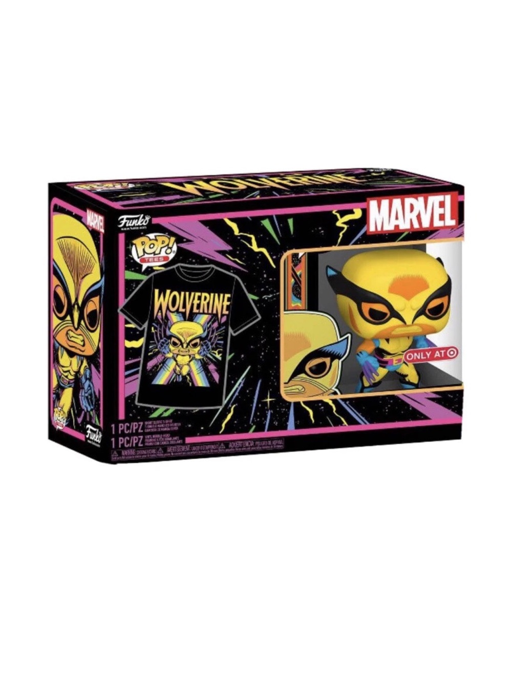 Funko pop MARVEL Wolverine with t-shirt NWT